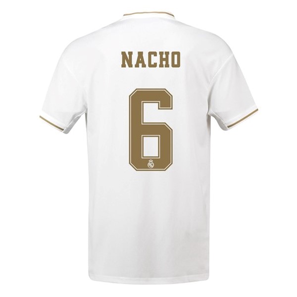 Camiseta Real Madrid NO.6 Nacho Primera equipo 2019-20 Blanco